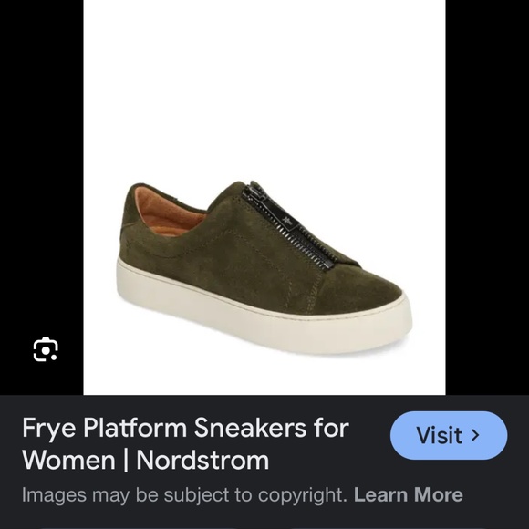 Frye Lena Sneakers in Olive - Picture 6 of 6